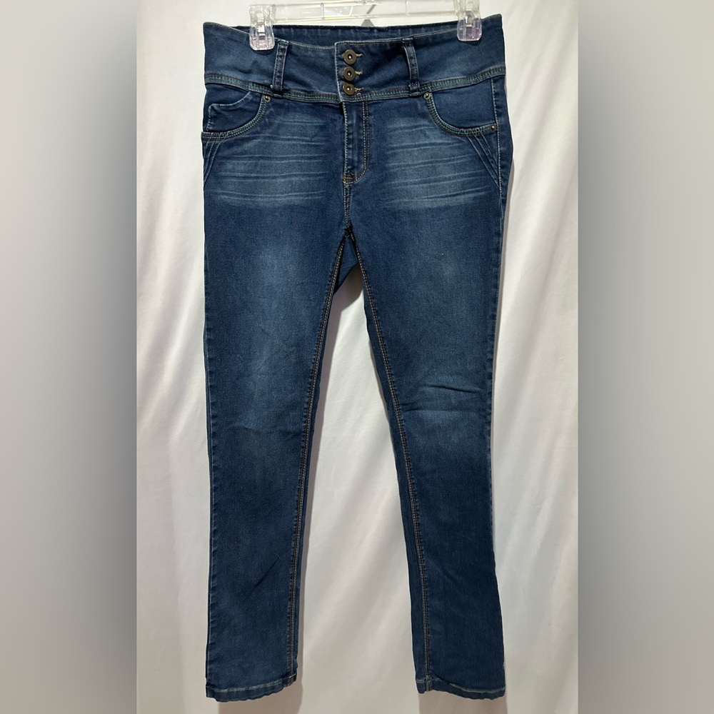 Mundo Terra Classic Blue Skinny Denim Jeans - Size 11